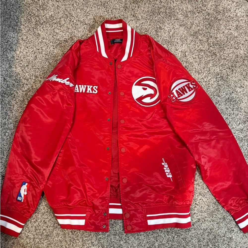 Atlanta Hawks Men's Red Members Only Varsity Jacket